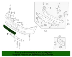 Решетка бампера MAZDA B30P-50-1T1A