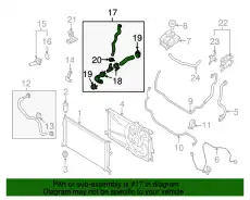 HOSE.WATER LF8B-15-18YA MAZDA