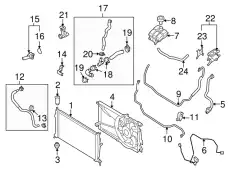 HOSE.WATER LF8B-15-18YA MAZDA