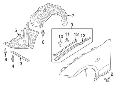 Подкрылок MAZDA N243-56-140A