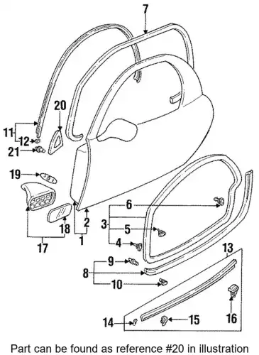 Накладка FD01-50-8R0B MAZDA