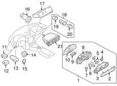 BEZEL SWITCH F146-66-250 MAZDA