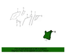 ARM/BASE(L).WINDOW C235-59-590B MAZDA