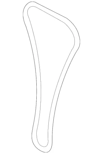 цепь масляного насоса LF7A-14-151 MAZDA