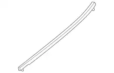 Молдинг стекла двери задн лев D651-50-670C MAZDA