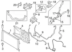 HOSE.WATER L3CE-15-18Y MAZDA