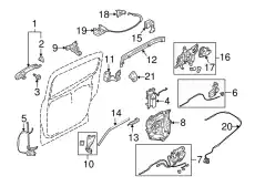 Ручка двери MAZDA C243-73-410K-79
