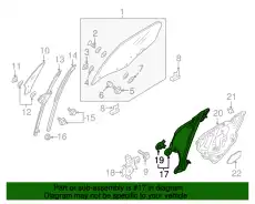 ARM/BASE(R).WINDOW N243-58-590B MAZDA