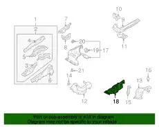 Защита лев пластм T001-56-340C MAZDA
