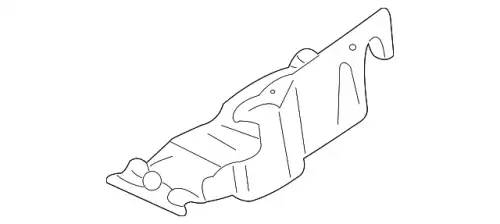 Защита лев пластм T001-56-340C MAZDA