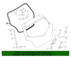 Ручка двери MAZDA D651-62-761