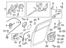 Ручка двери MAZDA C243-73-410K-51