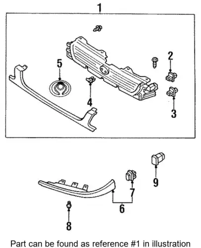 Решетка радиатора MAZDA BC1M-50-710D-PT