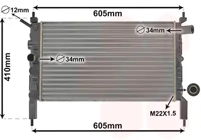 радиатор Opel 37002023 VAN WEZEL