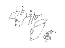 ARM/BASE(R).WINDOW C235-58-590B MAZDA