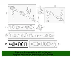 BOOT SET.INNER JOINT FTC3-22-540 MAZDA