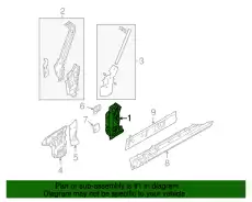 PILLAR(L).HINGE NE51-71-2B0C MAZDA