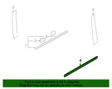 Накладка двери LE44-50-682-01 MAZDA