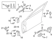 Ручка двери MAZDA KD47-58-41XD-12