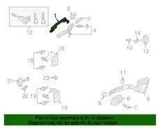 Ручка двери MAZDA KD47-59-41XD-12