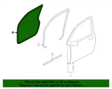 Уплотнитель перед лев двери LC62-59-760C MAZDA