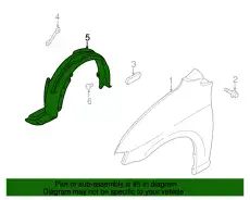 Подкрылок MAZDA LE43-56-140B