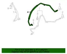 HOSE.FLEXIBLE-LOW DR08-61-462 MAZDA