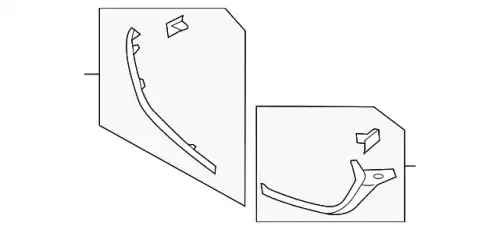 MOULD(L).FRONT D10J-50-7K0C MAZDA