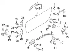 Ручка двери MAZDA NG20-59-410D-85
