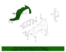Подкрылок MAZDA GM9A-56-130B