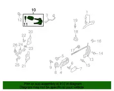 Замок двери FEY1-76-220 MAZDA