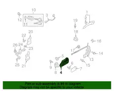 Ручка двери MAZDA TD11-59-330A-34