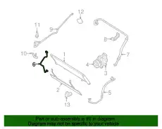 Трубка охладителя F151-61-464A MAZDA