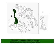 REINF.(L).SUSPENSION KD53-71-120 MAZDA