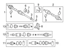 BOOT SET.OUTER JOINT FTC3-22-530 MAZDA