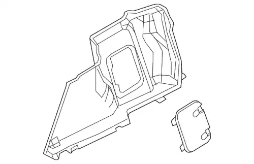 TRIM(L).TRUNK SIDE BHN1-68-870 MAZDA