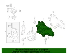 HOUSING,WATER PUMP N3R1-15-100 MAZDA
