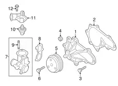 HOUSING,WATER PUMP N3R1-15-100 MAZDA