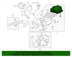Фильтр воздушный MAZDA PE07-13-3AXD