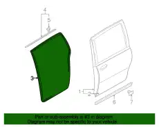 Уплотнительная профилированная полоска LD52-72-761 MAZDA
