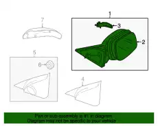 SUB MIRROR-USA BBM2-69-18ZL MAZDA
