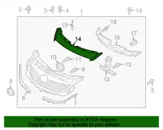 Решетка радиатора MAZDA TK21-50-711A-50
