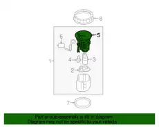 BODY,FUEL FILTER P31H-13-ZE0 MAZDA