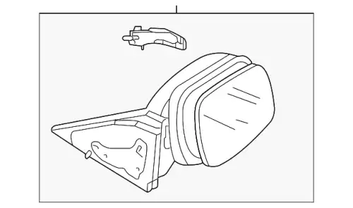 SUB(R) MIRROR BBM2-69-12ZL MAZDA