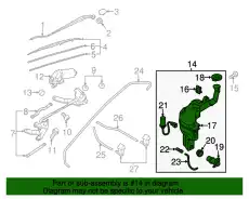 BBN9-67-480A БАЧОК СТЕКЛООМЫВАТЕЛЯ MAZDA
