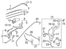 BBN9-67-480A БАЧОК СТЕКЛООМЫВАТЕЛЯ MAZDA