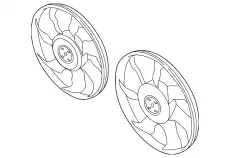 PE2015140 КРЫЛЬЧАТКА ВЕНТИЛЯТОРА ЛЕВАЯ 15 16 20 MAZDA