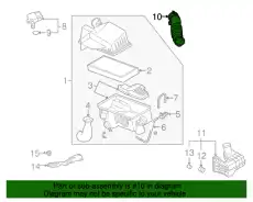 Патрубок воздушный AJ57-13-220A MAZDA