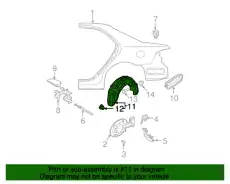 Подкрылок MAZDA GJ6A-56-1H1K
