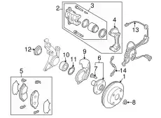 SUPPORT(L).MOUNTING GA5R-33-29XA MAZDA